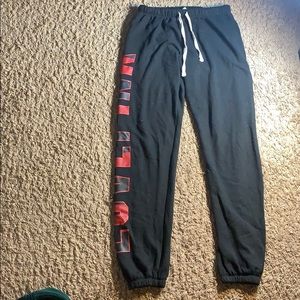 Black “pink” sweatpants